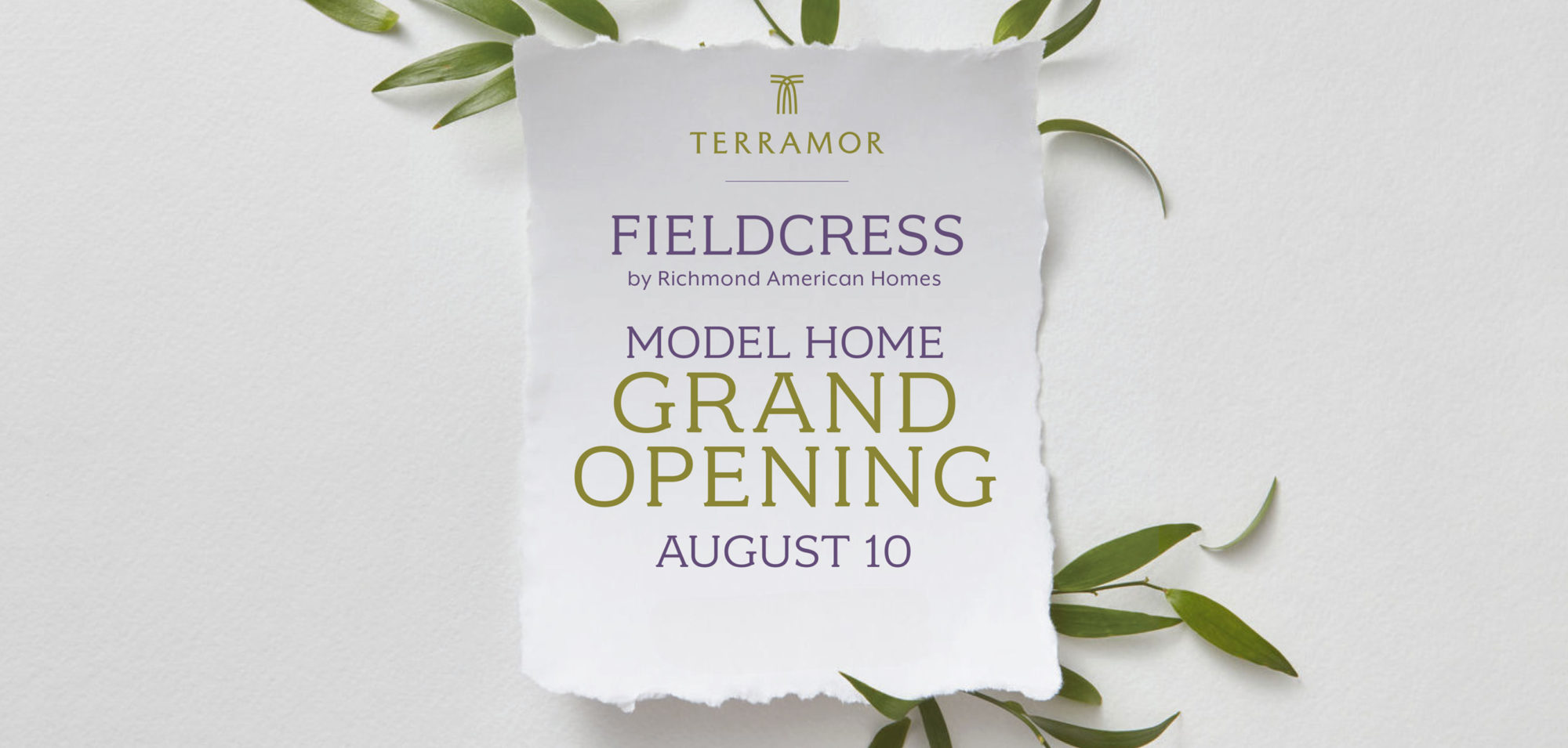 Fieldcress Model Home Grand Opening - August 10