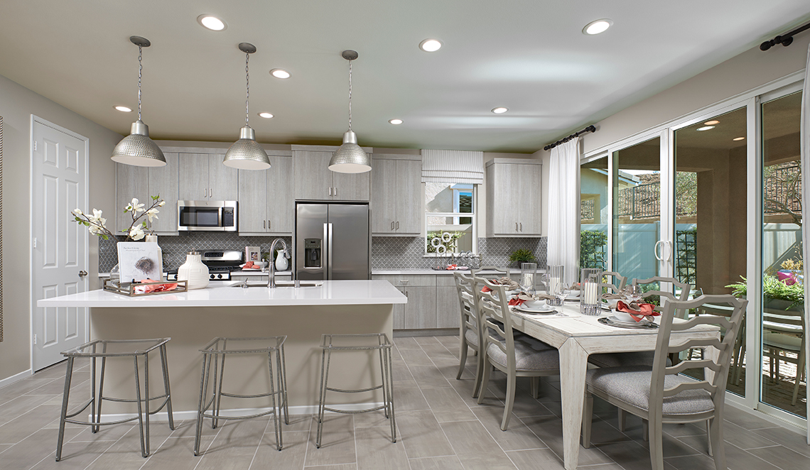 Kitchen & Dining Room - Coral - Skyview by Richmond Homes - Terramor