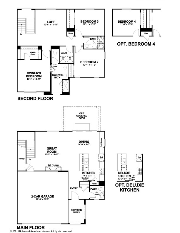 Floor Plans - Coral - Skyview by Richmond Homes - Terramor